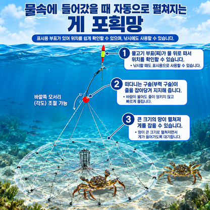 자동 개폐식 포획망, 강철 와이어 크랩, 어류 케이지
