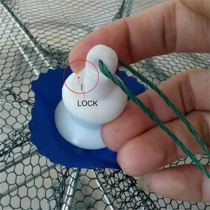 구멍있는 휴대용 야외 접이식 낚시 그물