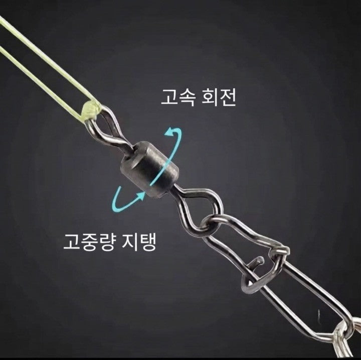 50개입 스테인리스 스틸 낚시 커넥터 핀
