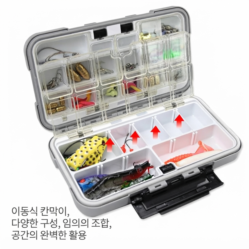 낚시 장비 정리함 방수, 낚싯바늘, 루어 보관함